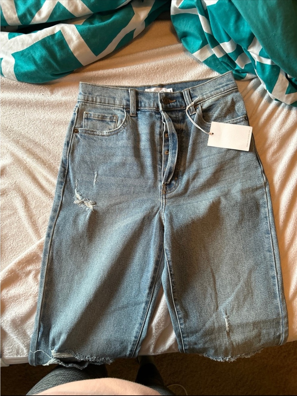 Cello Light Blue High-Rise Distressed Women’s Jeans